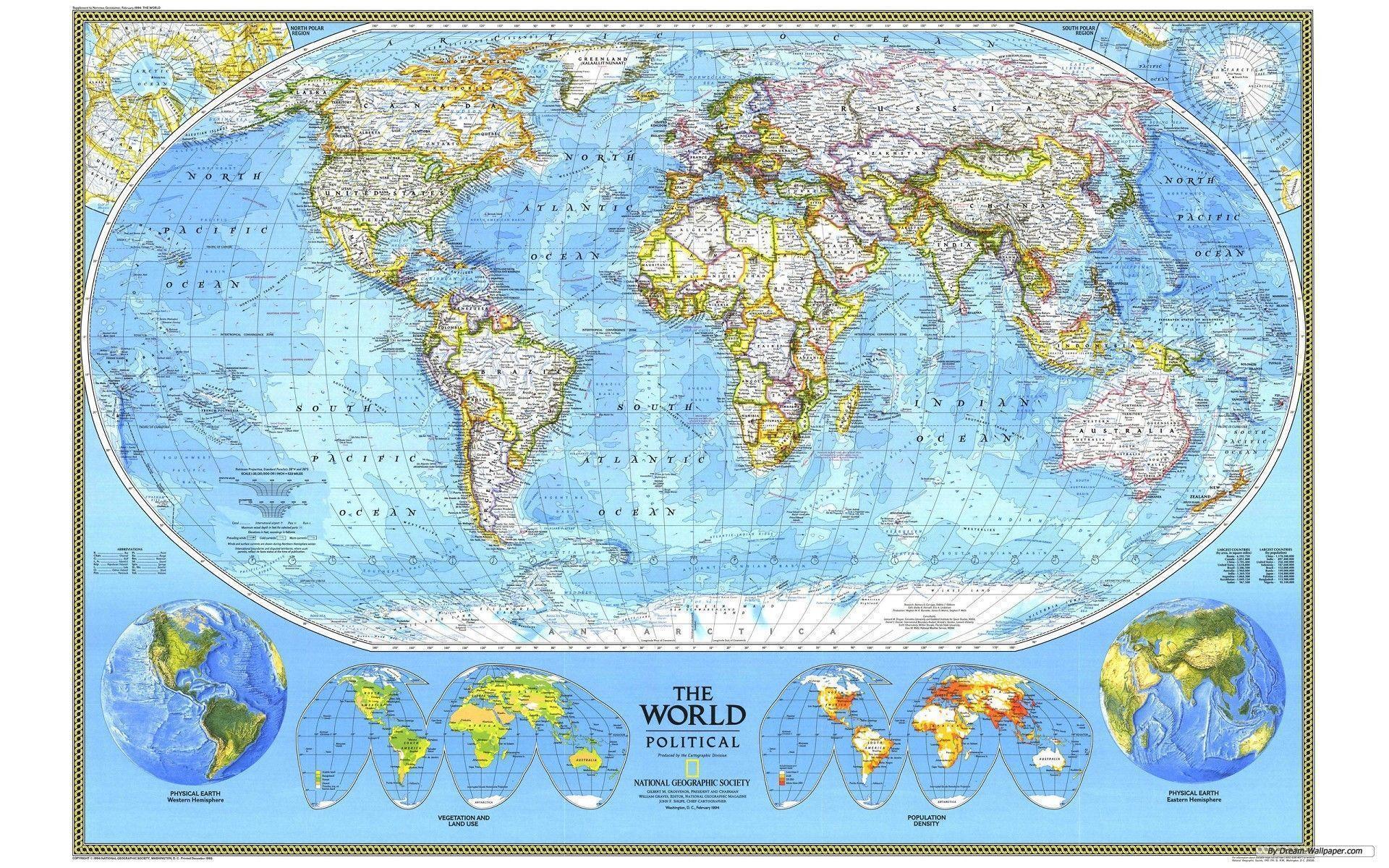 Desktop Wallpaper World Map