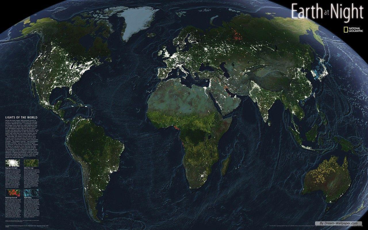 Desktop Wallpaper World Map