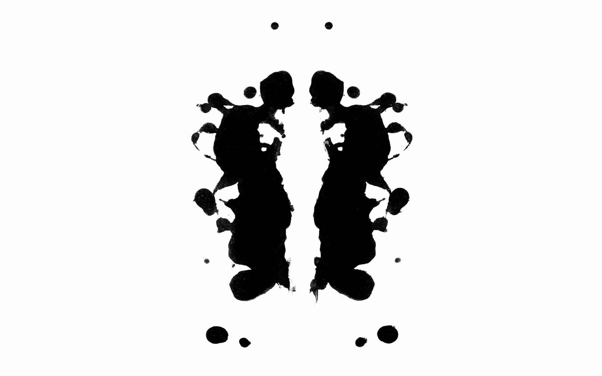 Ink blot Rorschach test wallpaperx1200