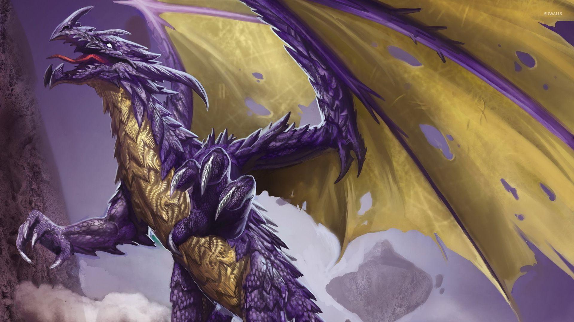 Purple Dragons Wallpaper