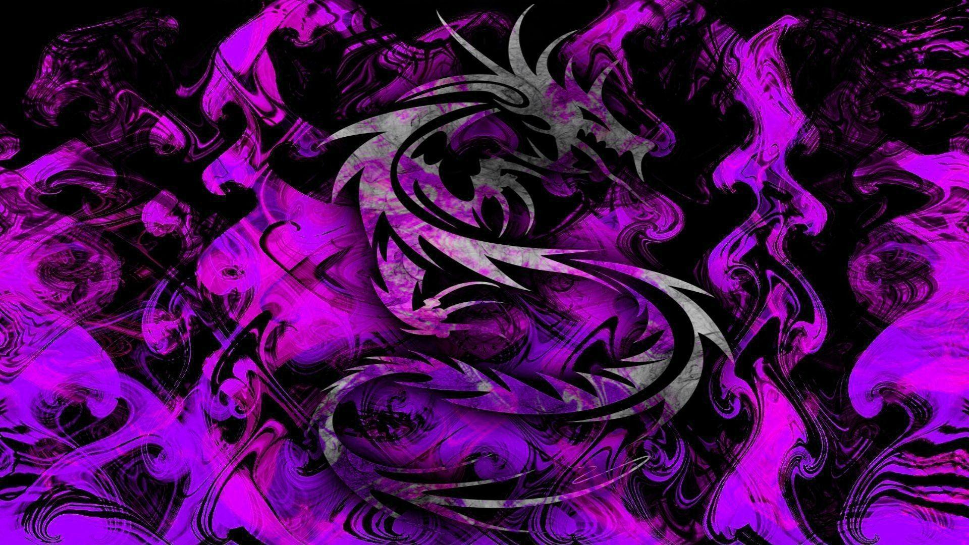 Black and Purple Dragon Wallpapers  Top Free Black and Purple Dragon  Backgrounds  WallpaperAccess