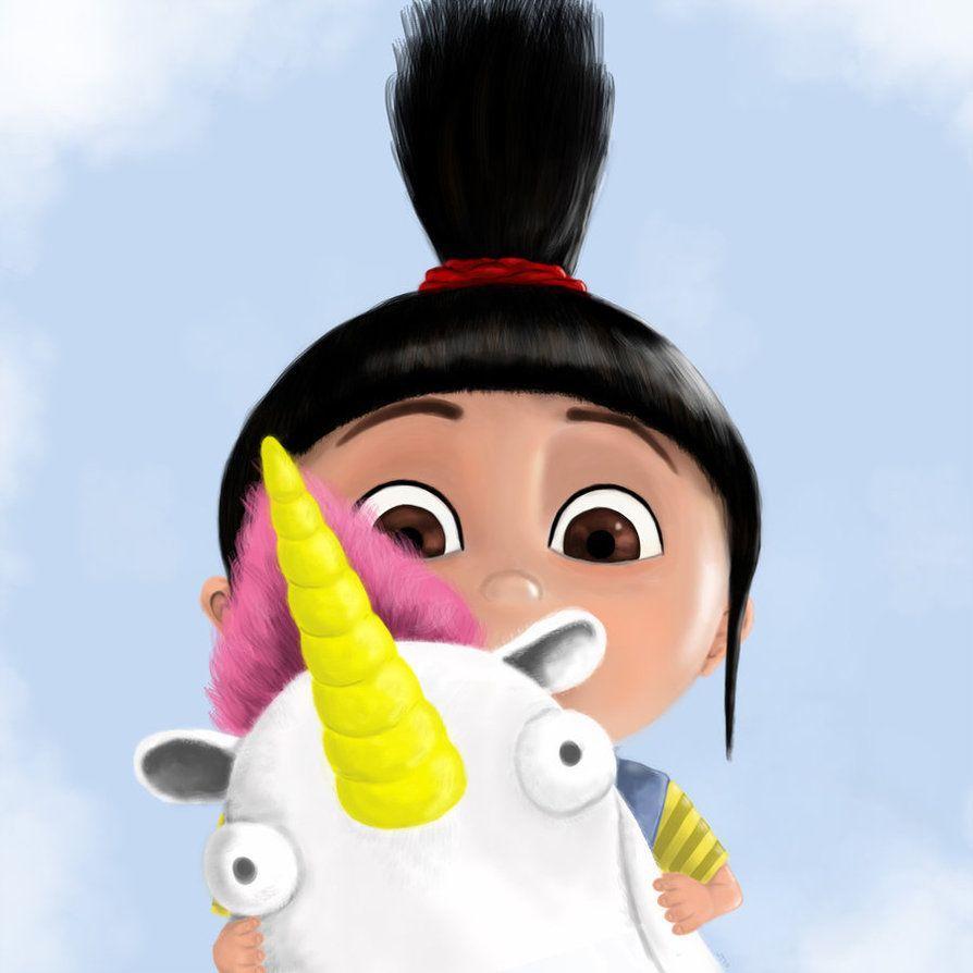 The cute Agnes from Despicable Me. Nice movie don't forget to