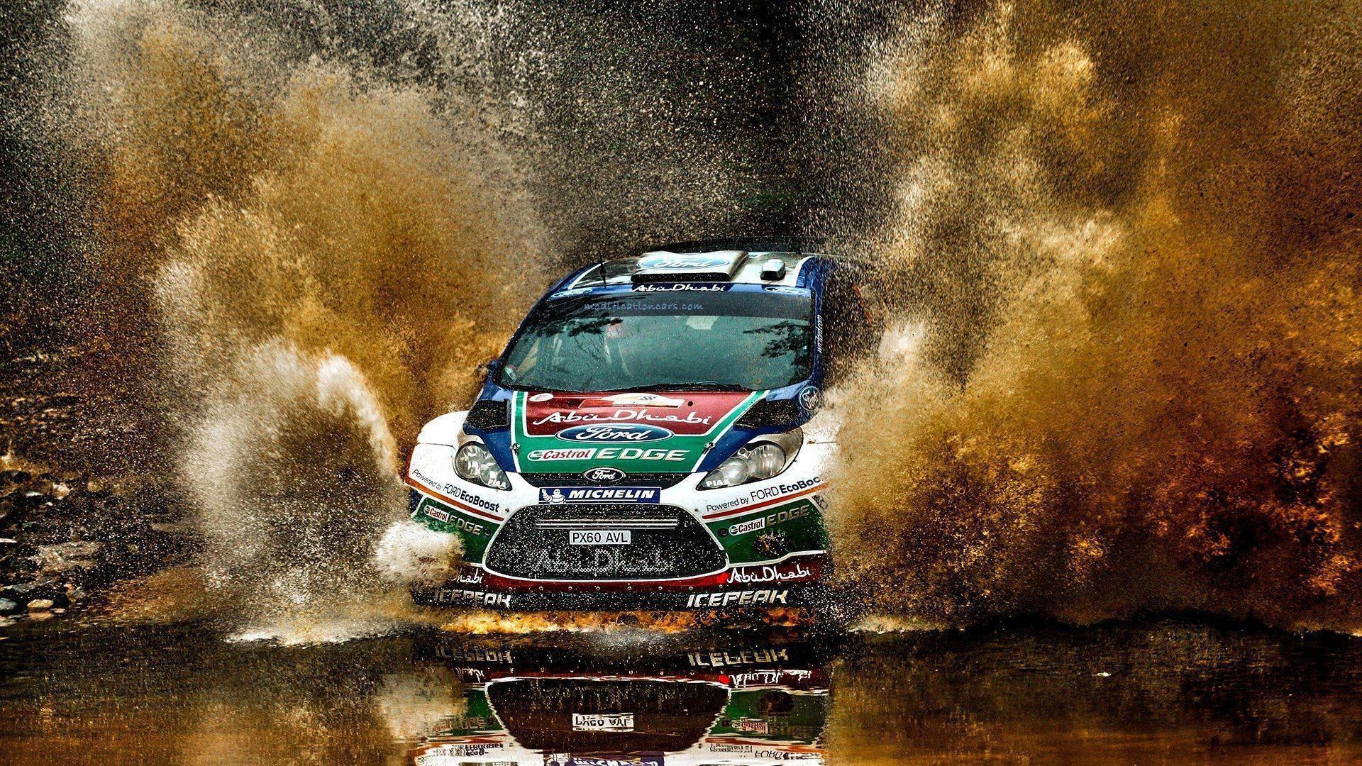 Modified Ford Fiesta Rally Splash Racing HD Wallpaper