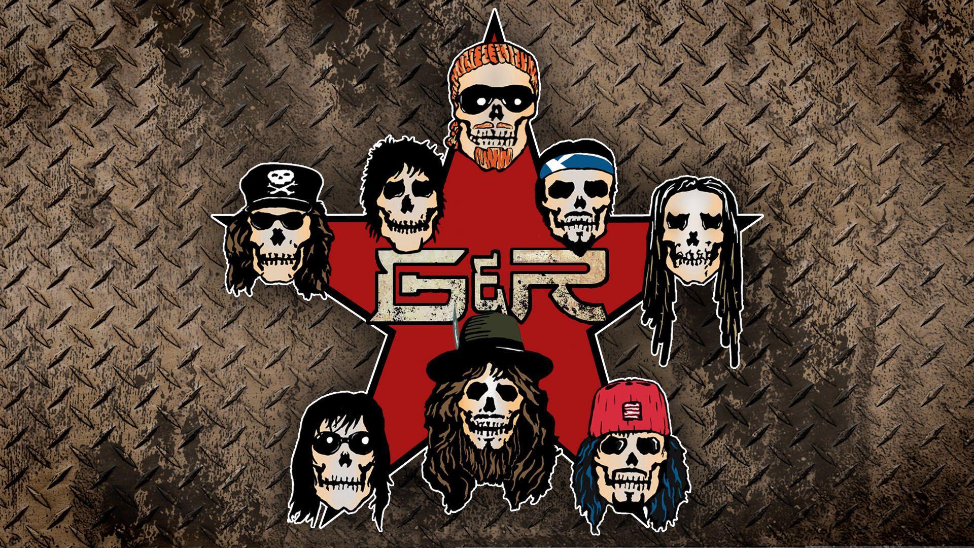 Guns N Roses heavy metal hard rock bands groups album cover slash