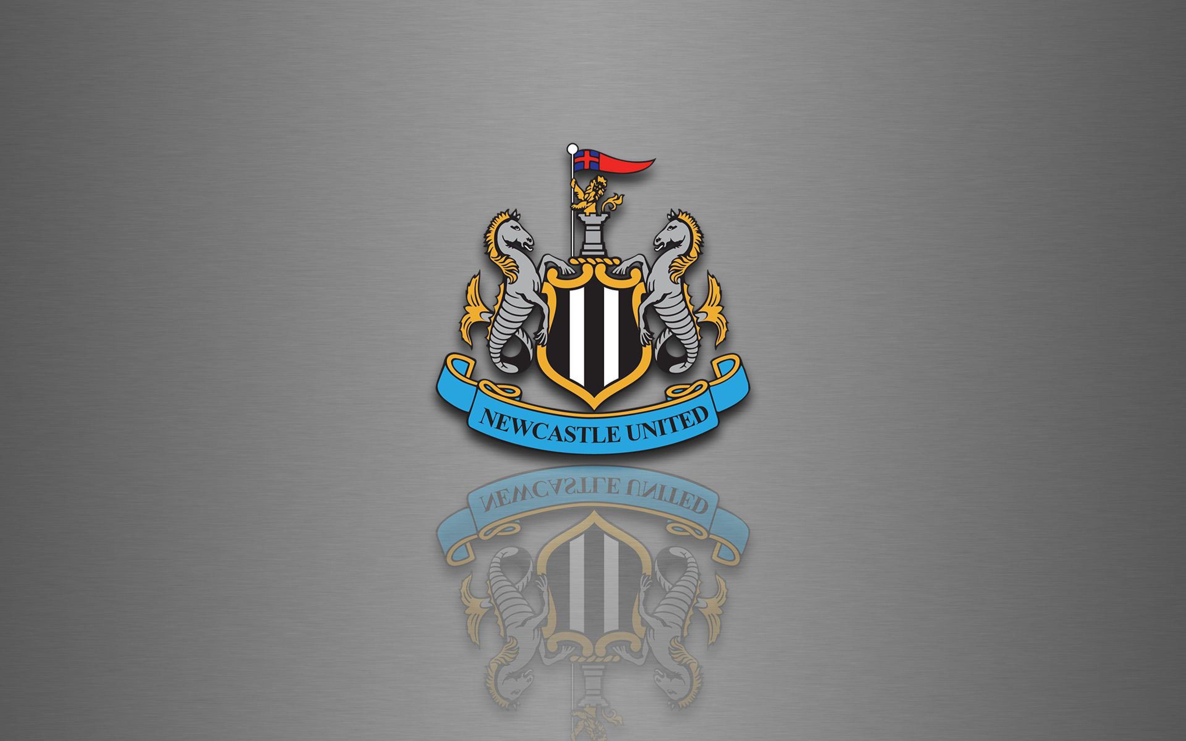 HD Background Newcastle United Logo Football Club Silver