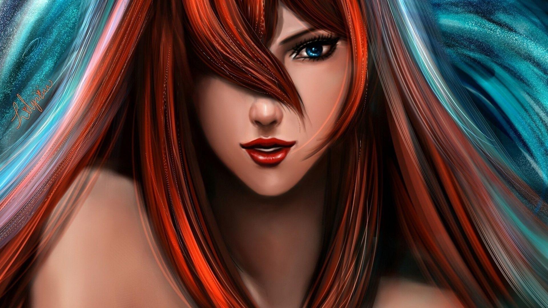 Girl, Naruto, Lilyzou, Hair, Mizukage, Art, Mei Terumi