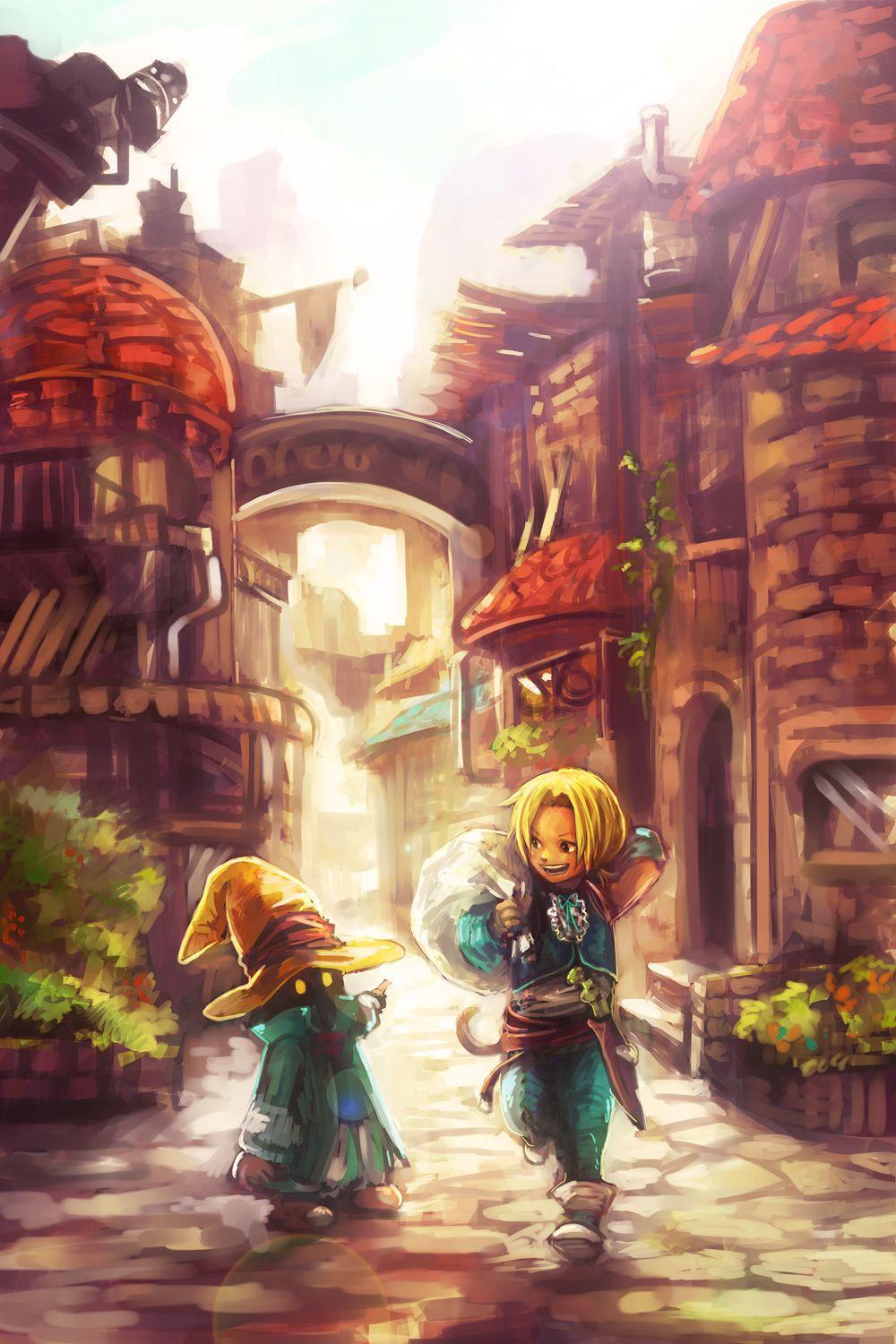 Zidane and Vivi in the best fan art Ive ever seen for Final