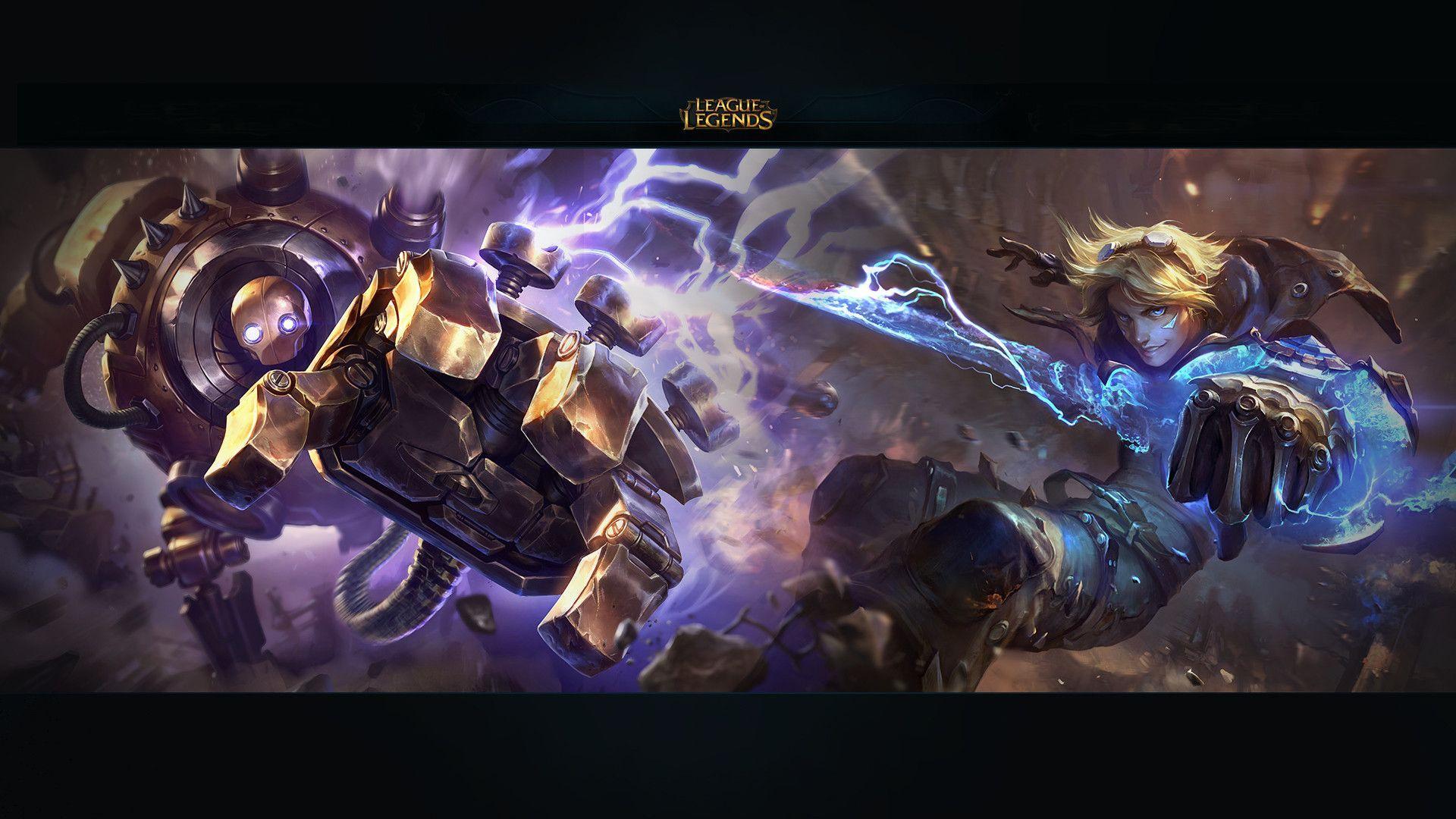 Blitzcrank and Ezreal HD Wallpaperx1080