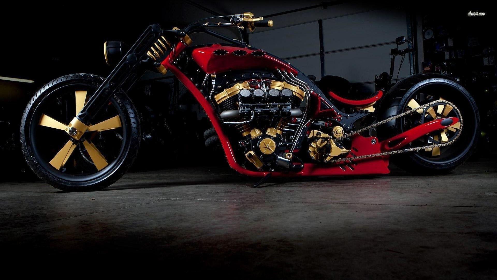 Custom Motorcycle Chopper HD wallpaper