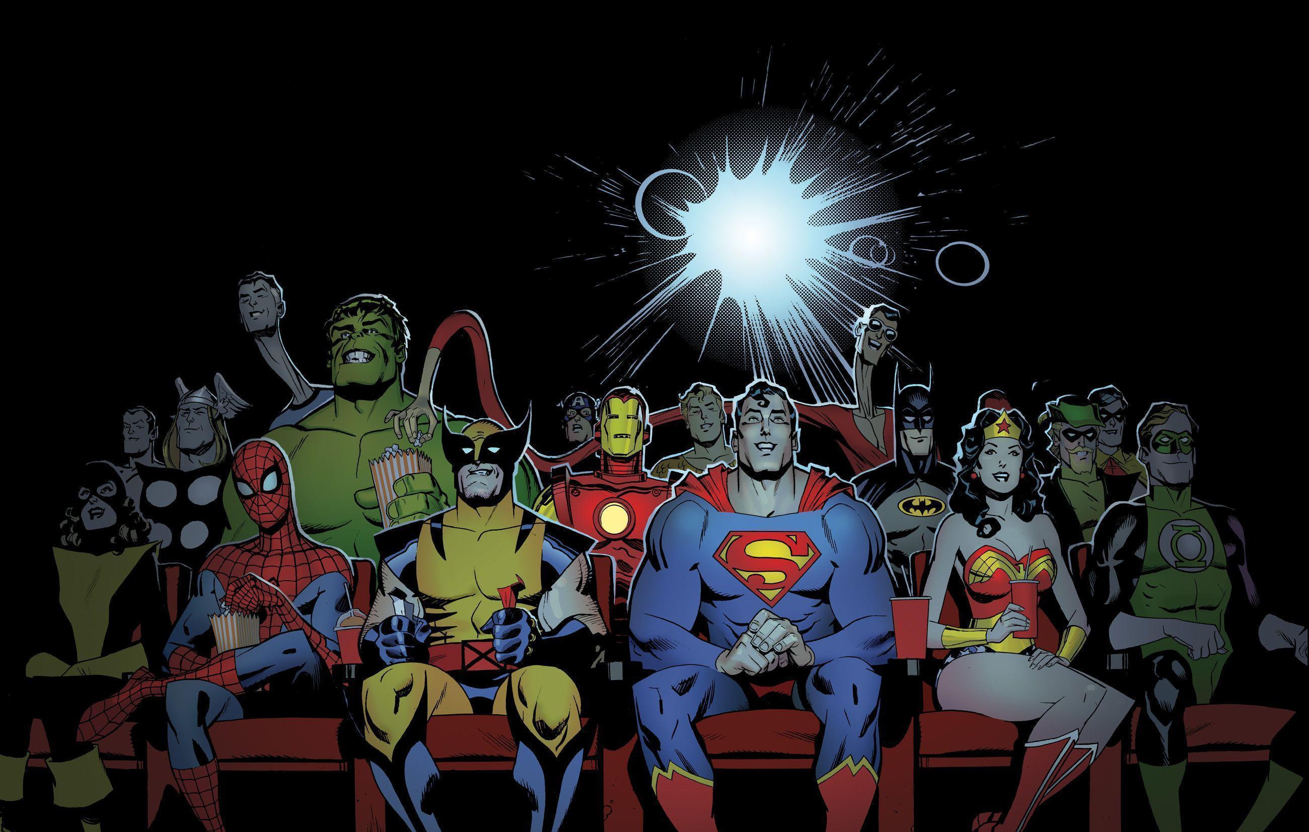 Marvel DC Superheroes Wallpaper