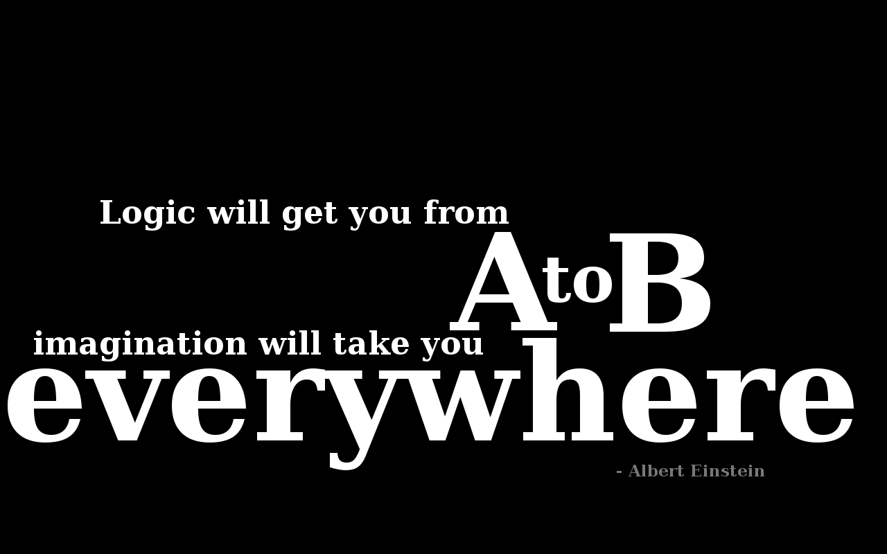 Logic & Imagination wallpaper (1280×800). The Future is Now