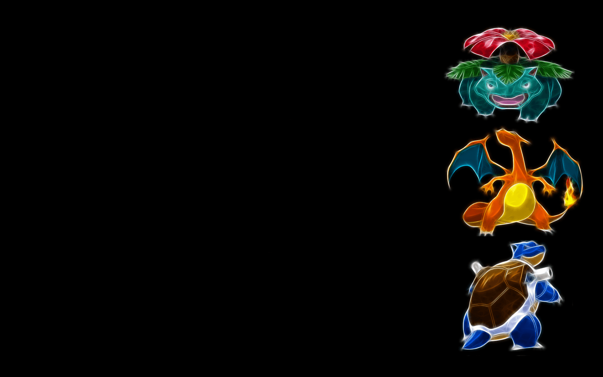 Blastoise Charizard Venusaur Wallpaper