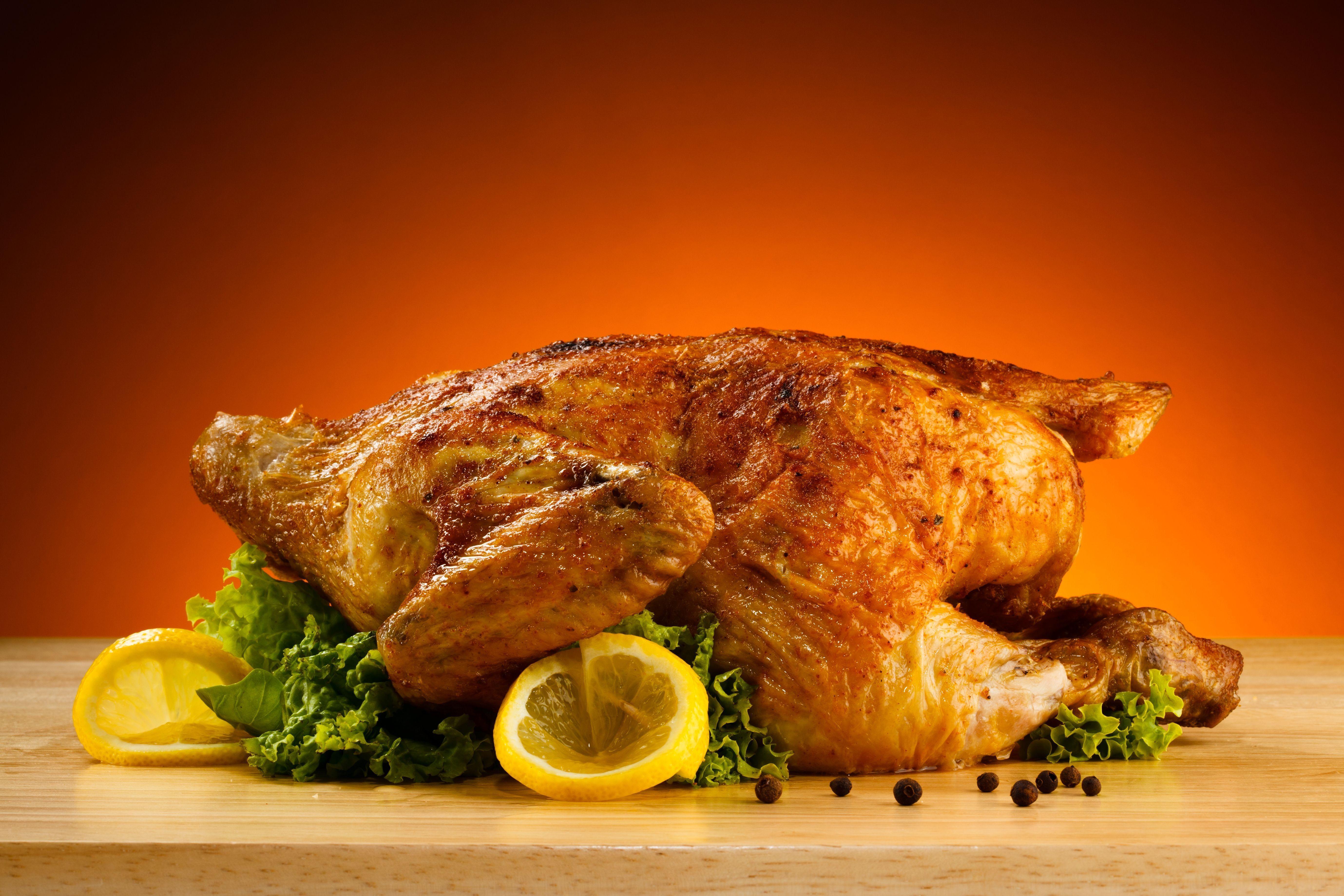Download Wallpaper Chicken, Meat, Grill, Lemon HD Background