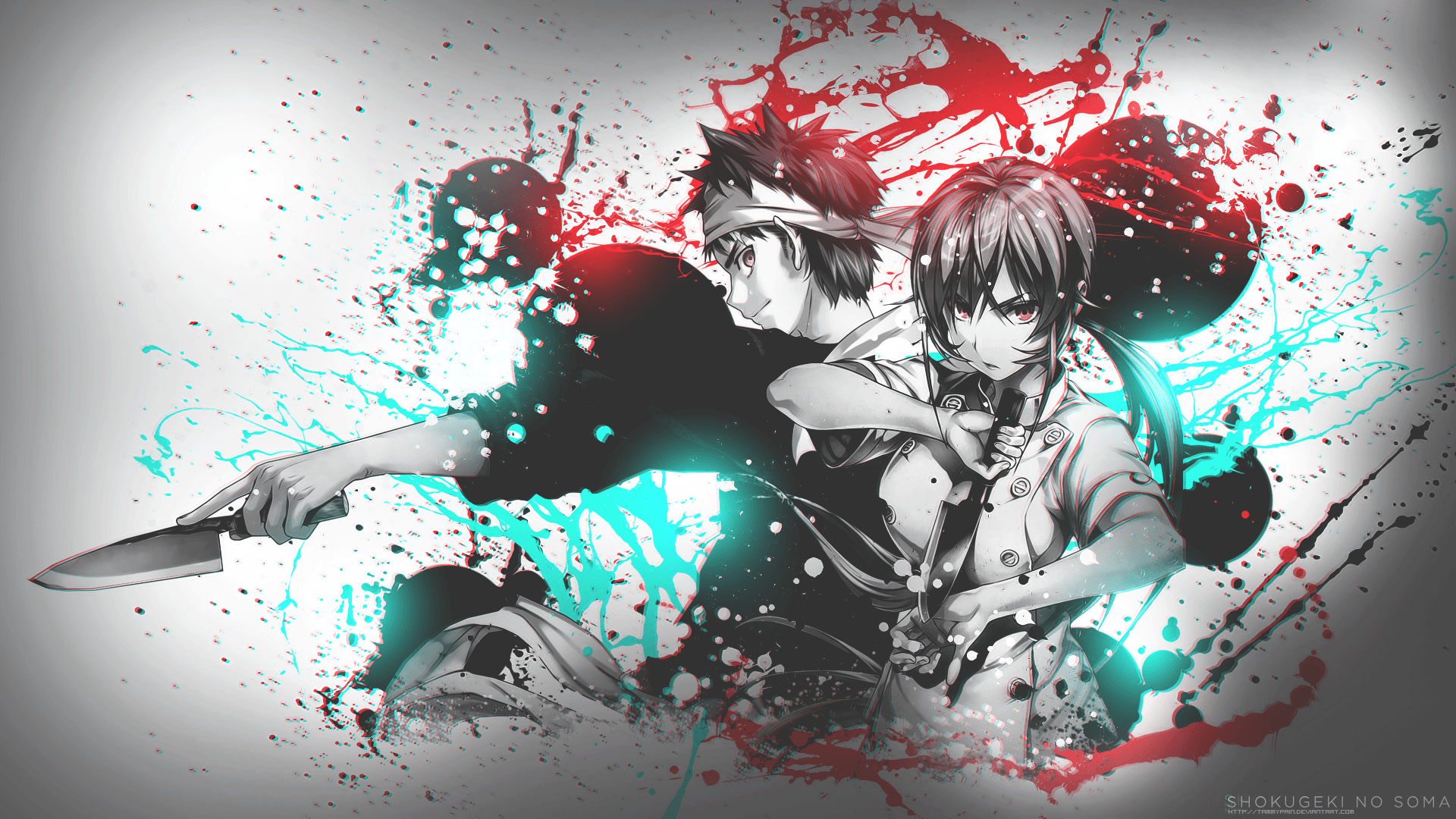 Food Wars Soma Yukihira Kojiro Shinomiya 4K Wallpaper #3.1127