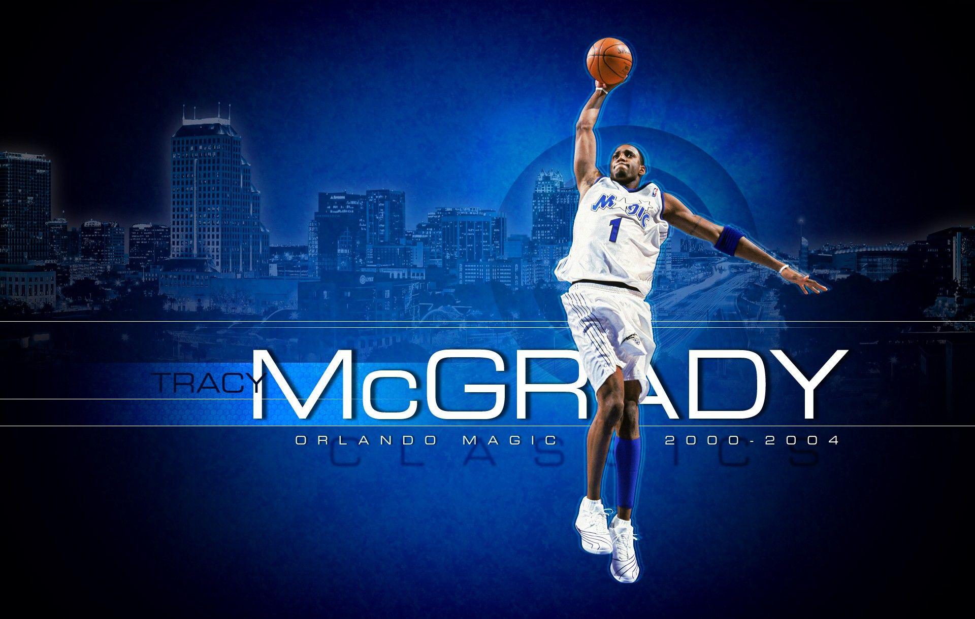 Download NBA Star Tracy McGrady Wallpaper