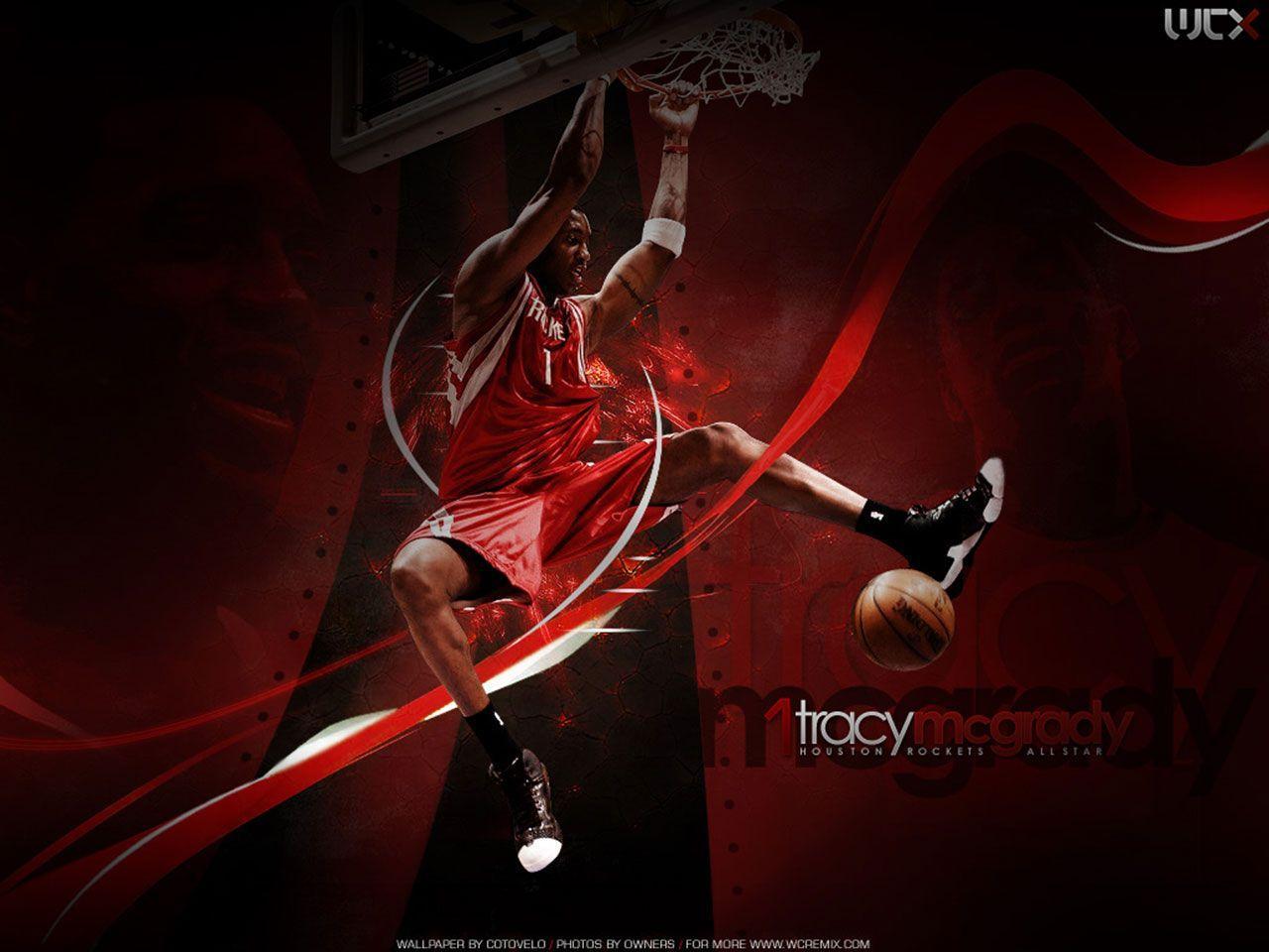 Tracy Mcgrady Slam Dunk Wallpaper. Basketball Wallpaper at