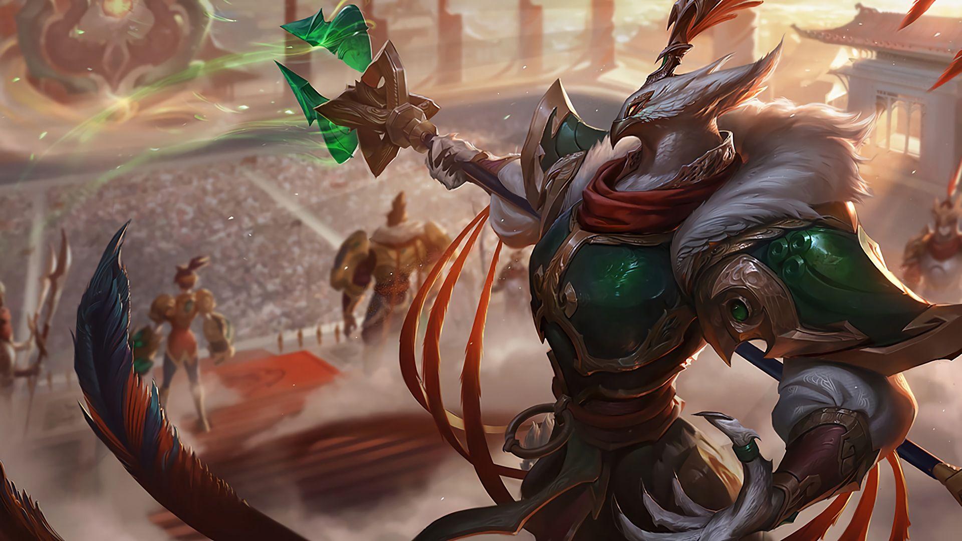Warring Kingdoms Azir Splash Art Ski. Wallpaper