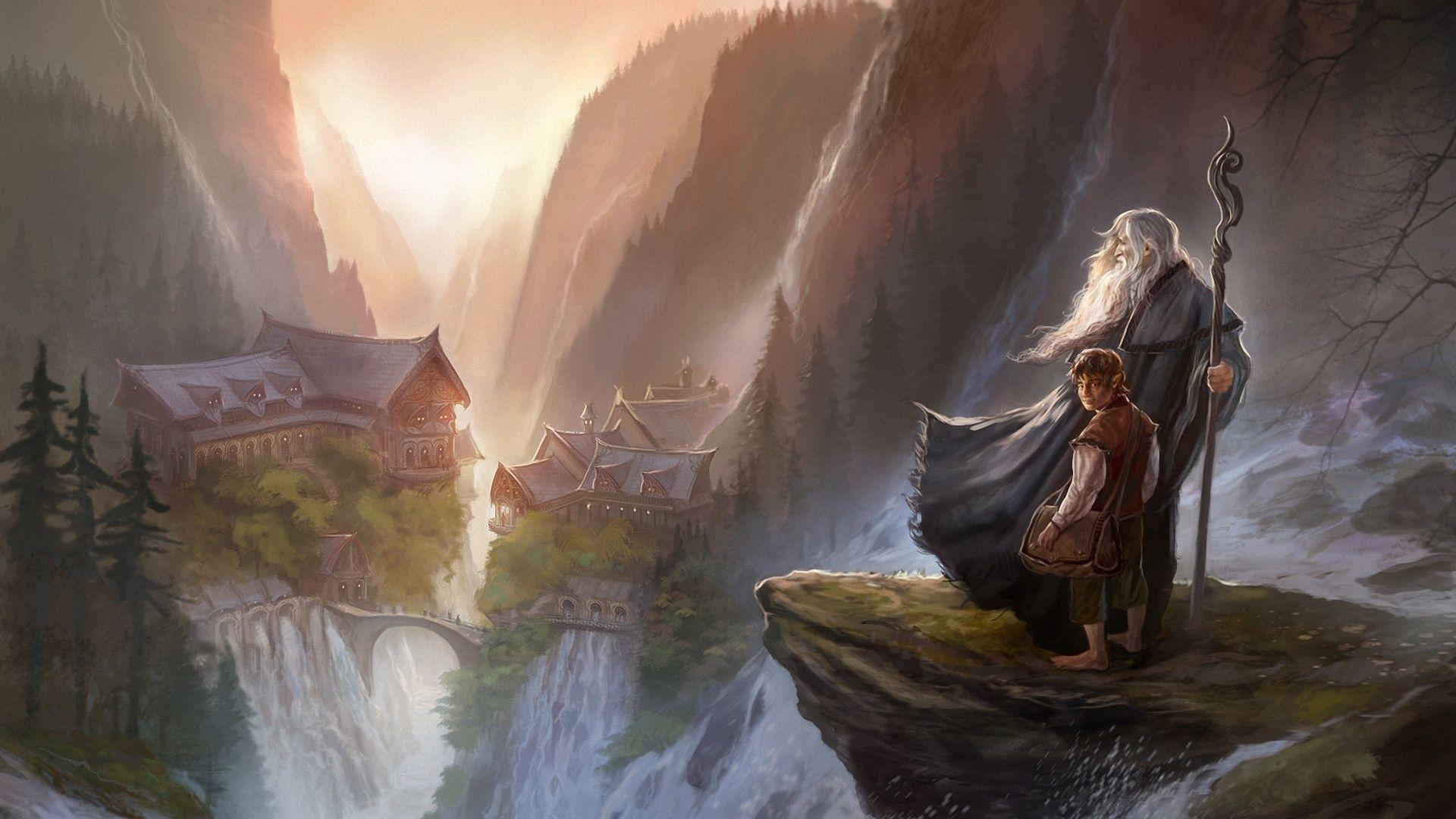 Gandalf, Art, Rivendell, An Unexpected Journey, Gandalf