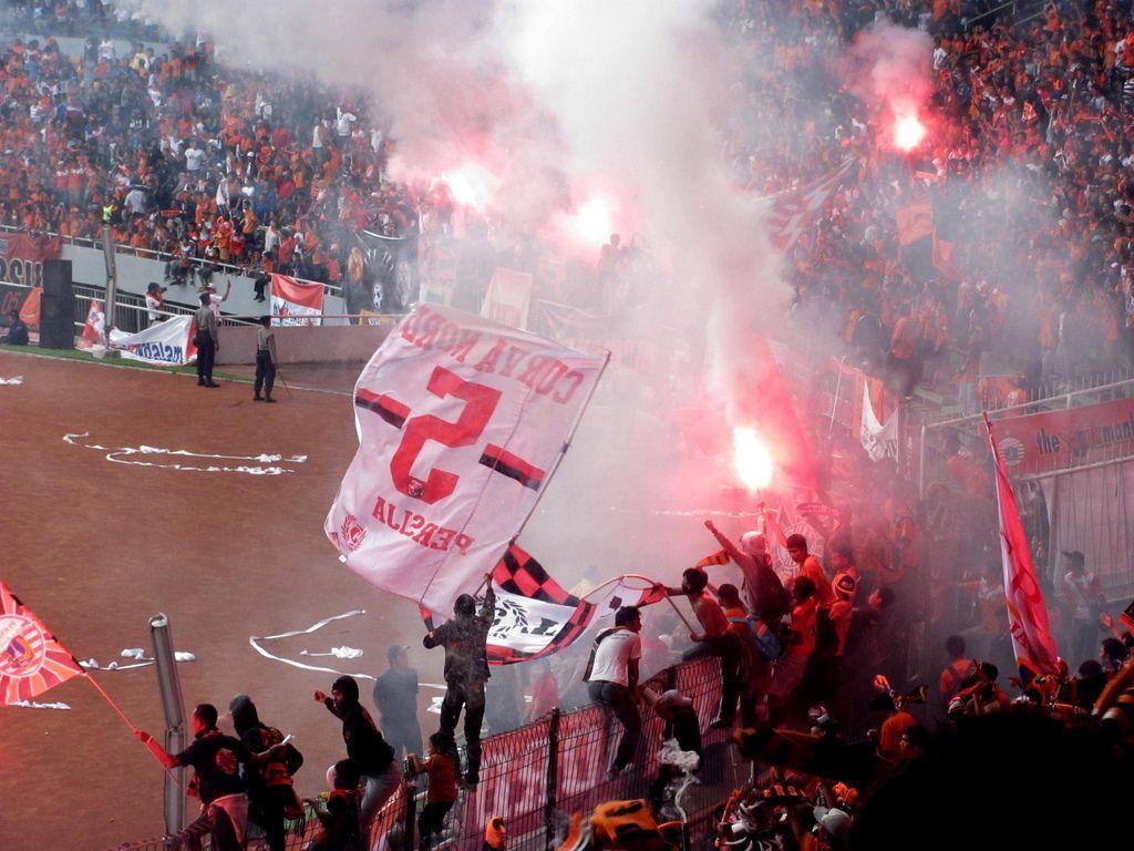 The jakmania (Persija Jakarta Ultras Club)
