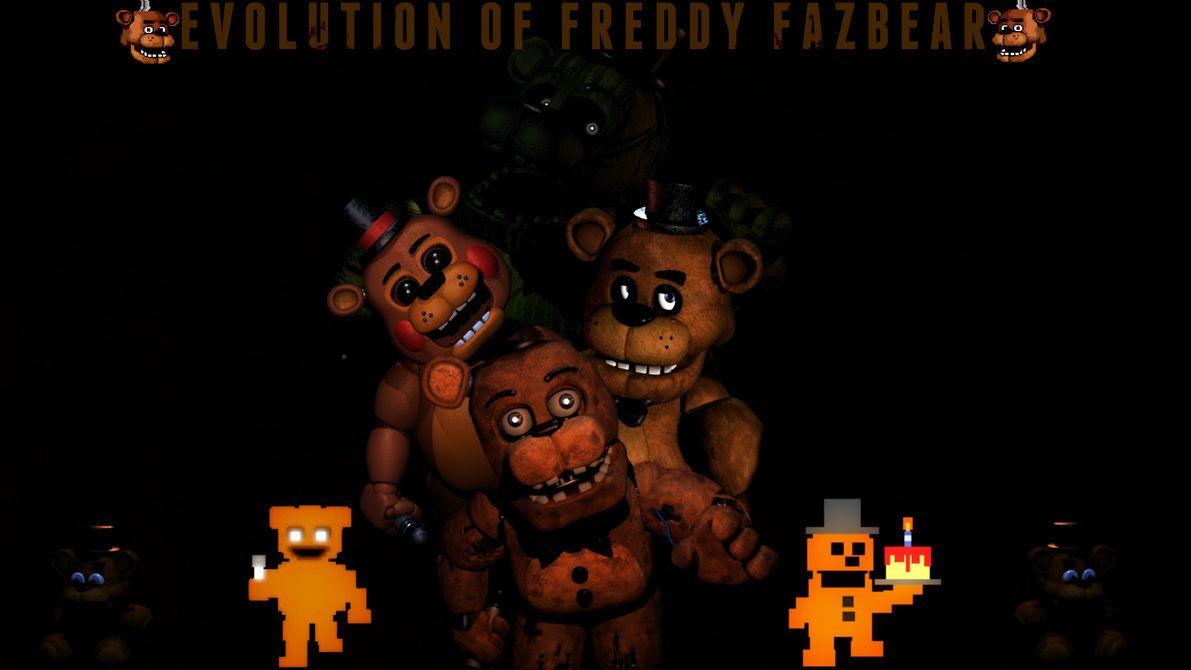 Evolution of Freddy Fazbear Wallpaper 1920x1080