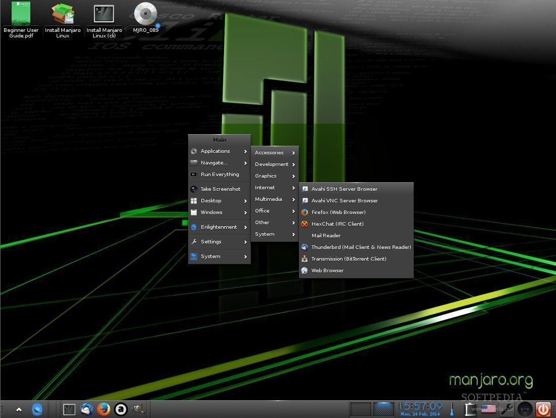 High Quality Manjaro Linux Wallpaper. Full HD Picture