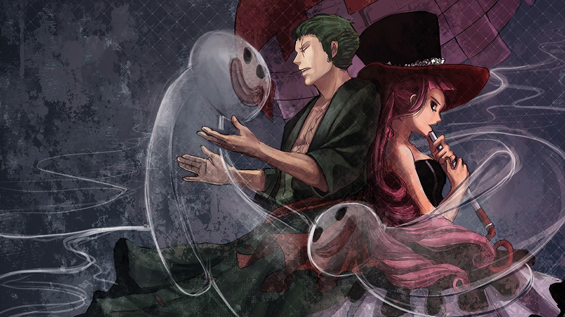 Zoro and Perona Ghost One Piece Wallpaper