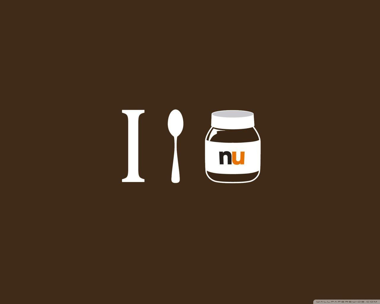 I Love Nutella HD desktop wallpaper, High Definition, Fullscreen