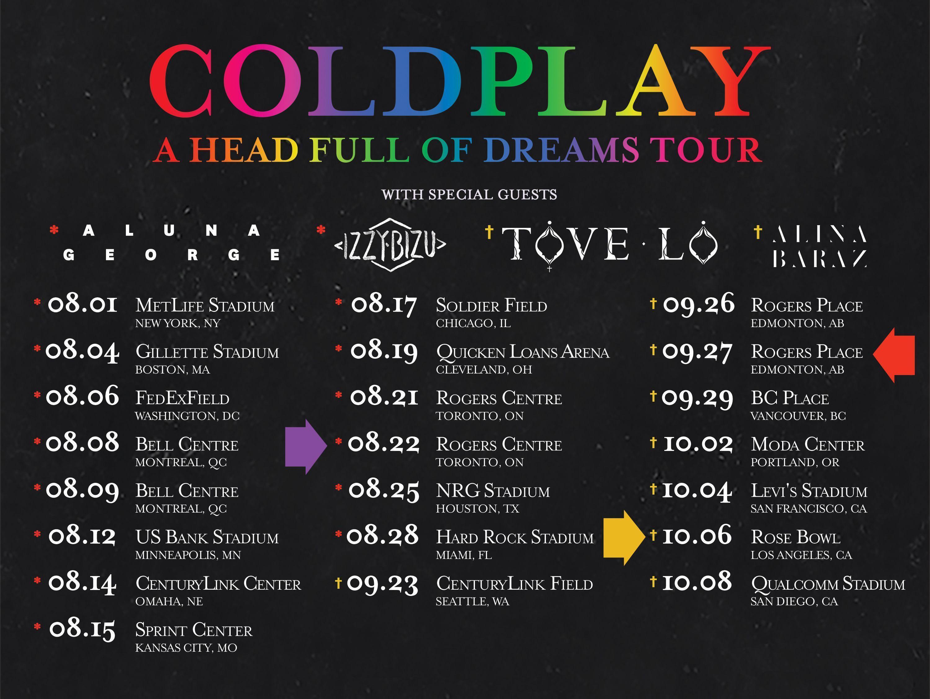 Music Wallpaper: Coldplay A Head Full Of Dreams Lyrics Wallpaper