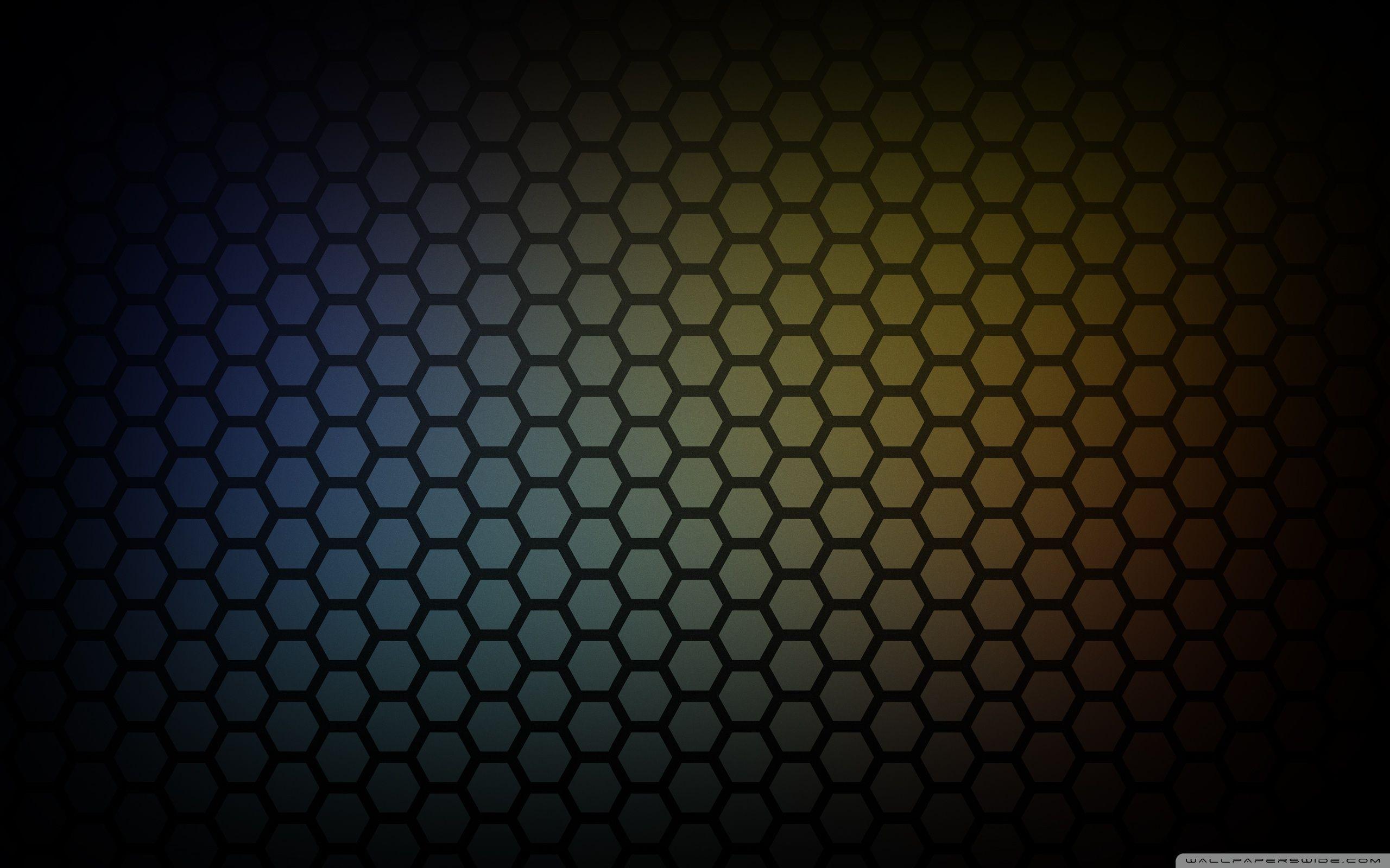 Black Pattern Honeycomb HD High Definition Fullscreen 2560x1600