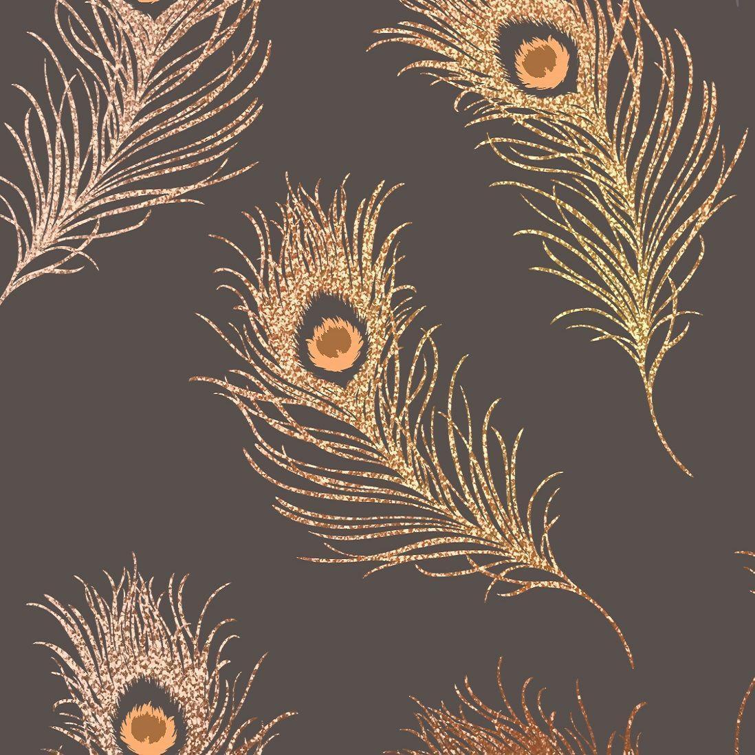 $63.80 on clearance! Tranquil Copper Wallpaper by Graham and Brown