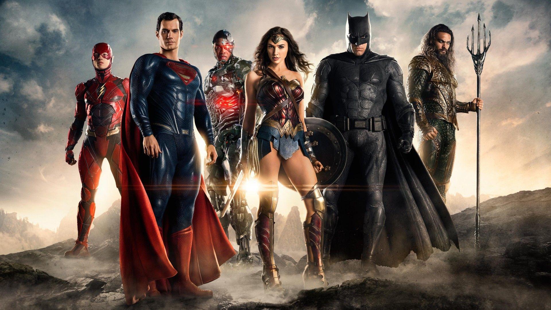 Wallpaper Justice League, 2017 Movies, Flash, Superman, Wonder