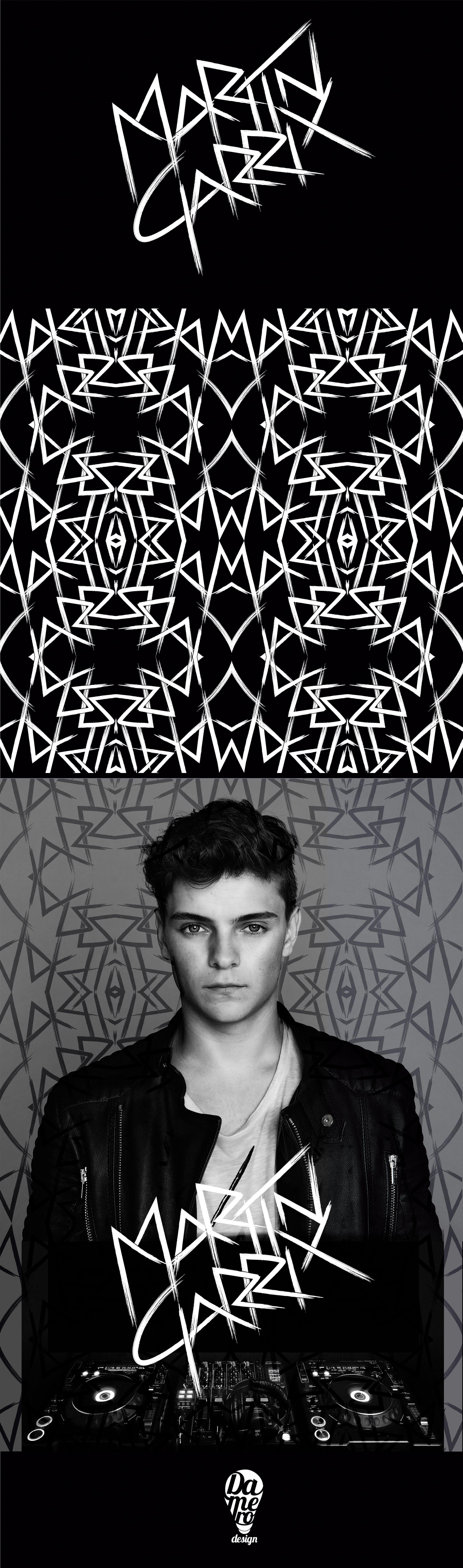 New Martin Garrix's logo and pattern application by #damerodesign