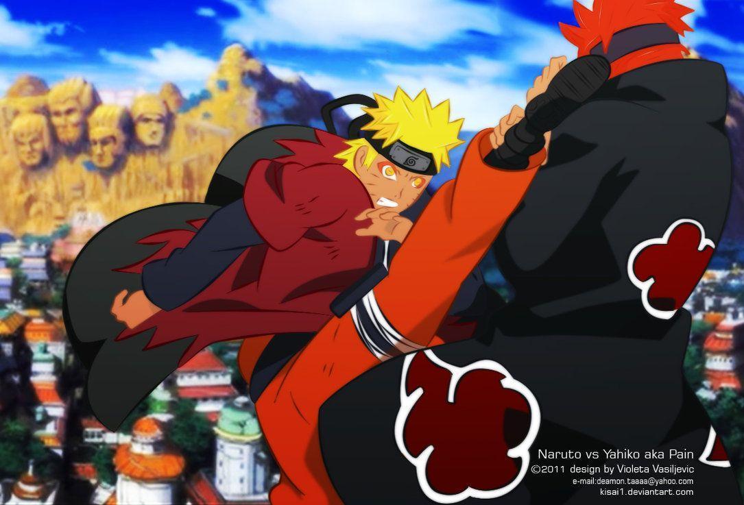 Naruto vs Yahiko aka Pain by Kisai1.