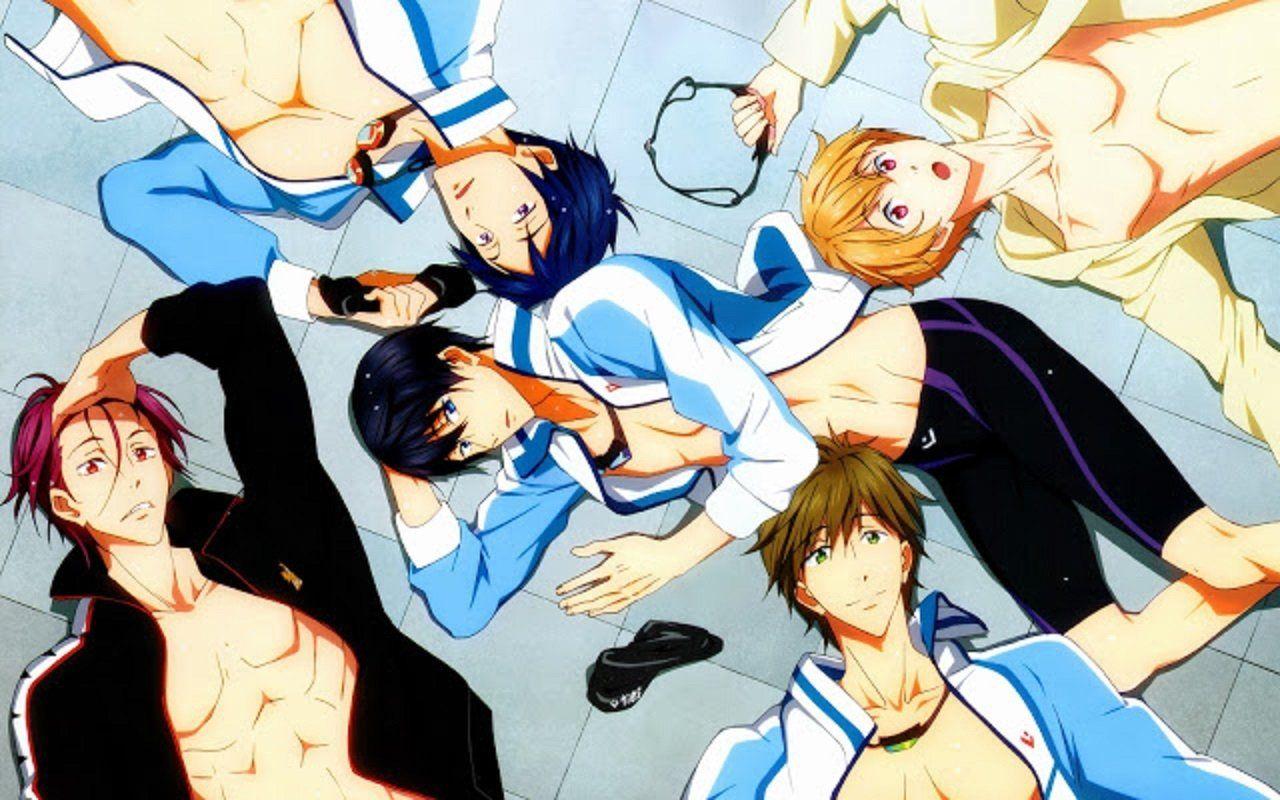 Free Iwatobi Swim Club Anime Bookmark Rei Nagisa Haru Makoto - Etsy Israel