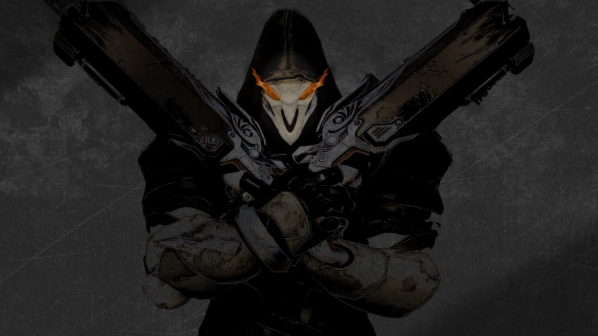 Reaper (Overwatch), Dark, Black, Overwatch Wallpaper HD / Desktop