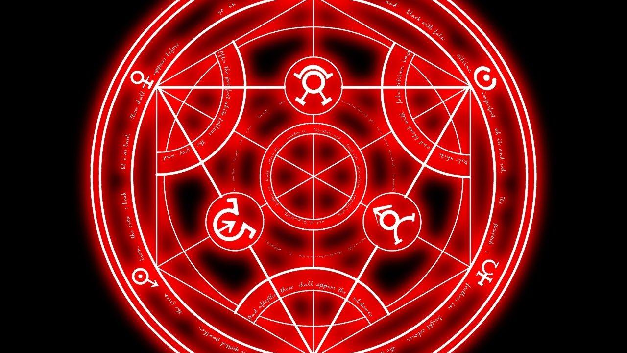 1280x720 Red Alchemist Circle desktop PC and Mac wallpapers.