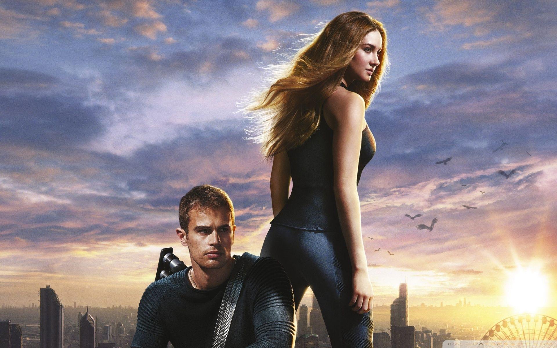 Divergent Shailene Woodley And Theo James HD desktop wallpaper