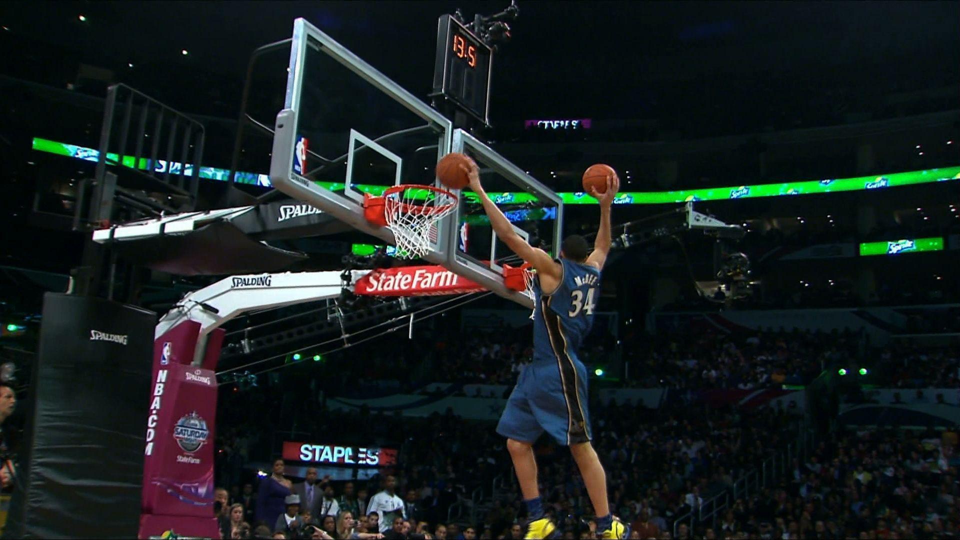 JaVale McGee says 1 hoop is for little girls. Instant Replay