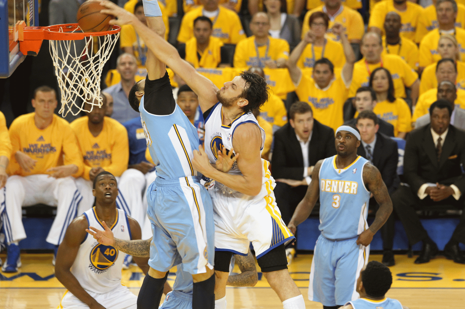 You Got Dunked On: 2013 NBA Playoffs: Andrew Bogut Dunks On JaVale