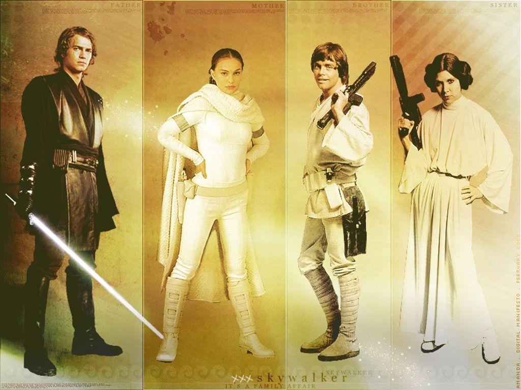 Skywalker family, Anakin, Padme, Luke, Leia!. Star Wars