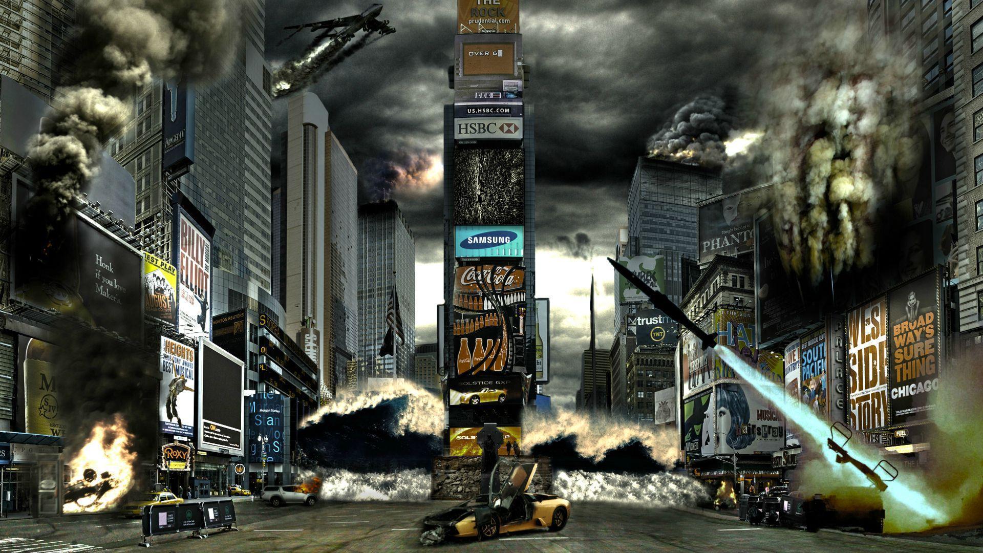 Times Square Disaster wallpaper. Times Square Disaster
