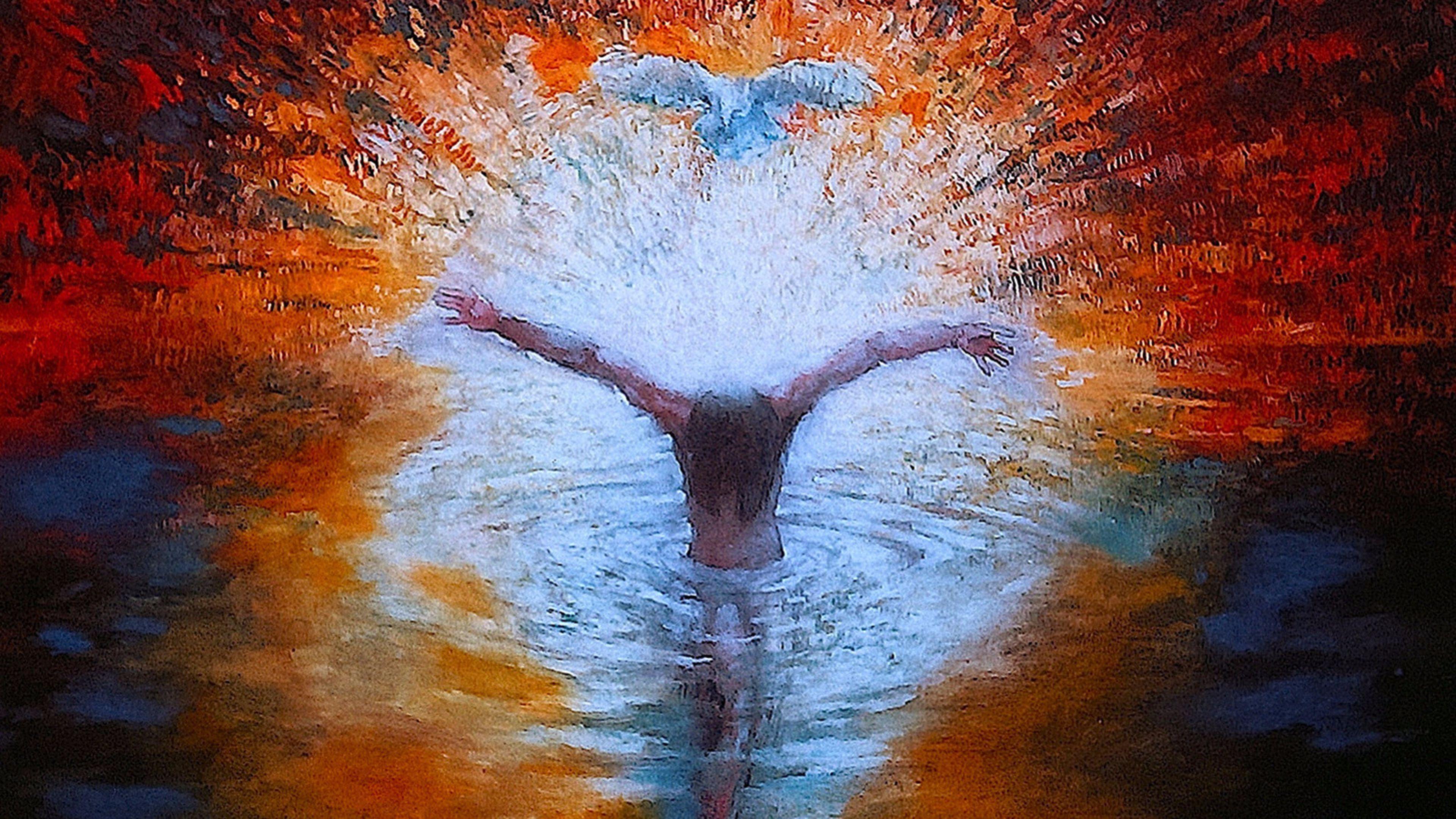Baptism Jesus 4K Wallpaper. Free 4K Wallpaper