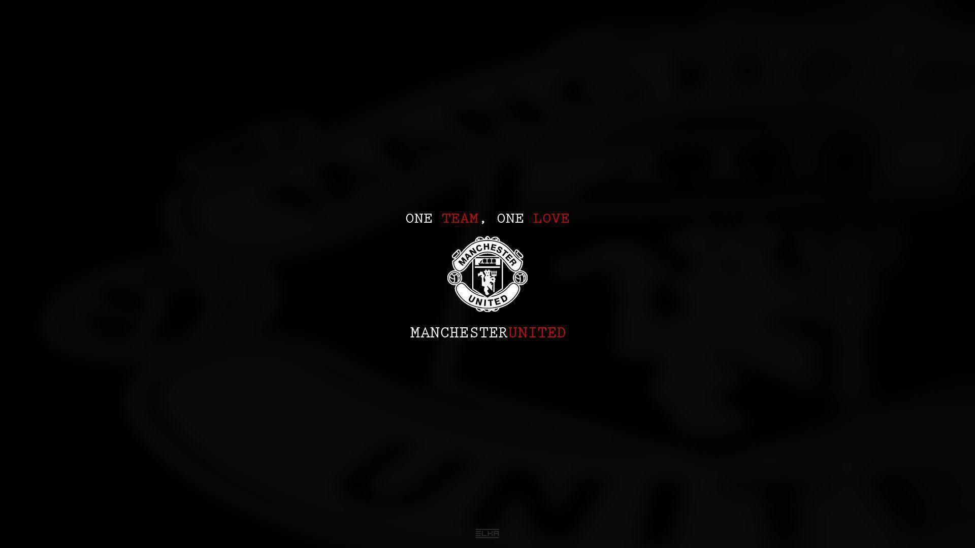 Manchester United Wallpaper Black Logo. Prints & Patterns