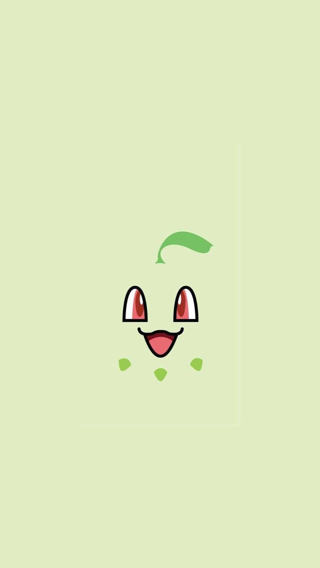 Chikorita Pokemon iPhone HD Wallpaper