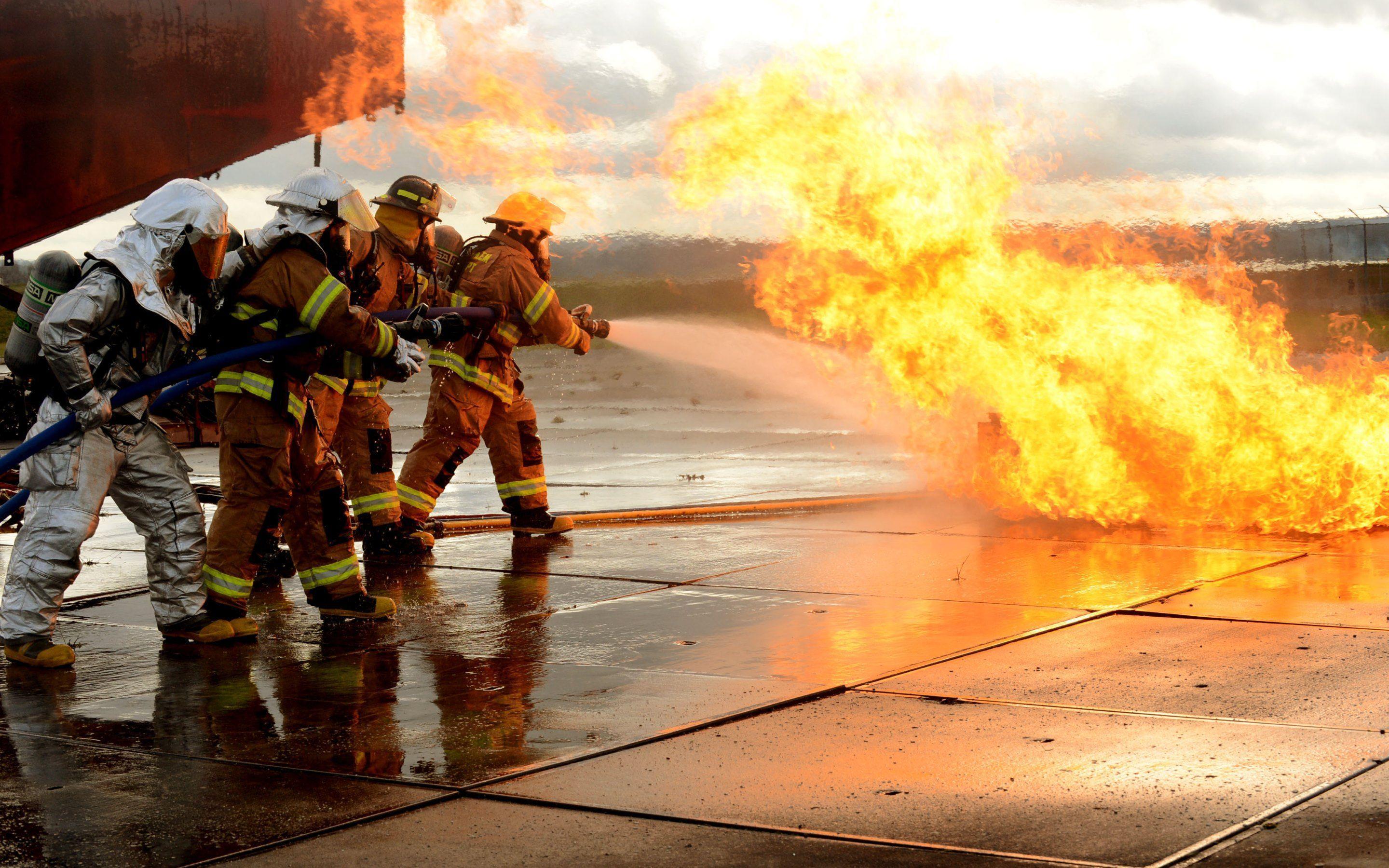Firefighters Exercise Wallpaper · HD Wallpaper