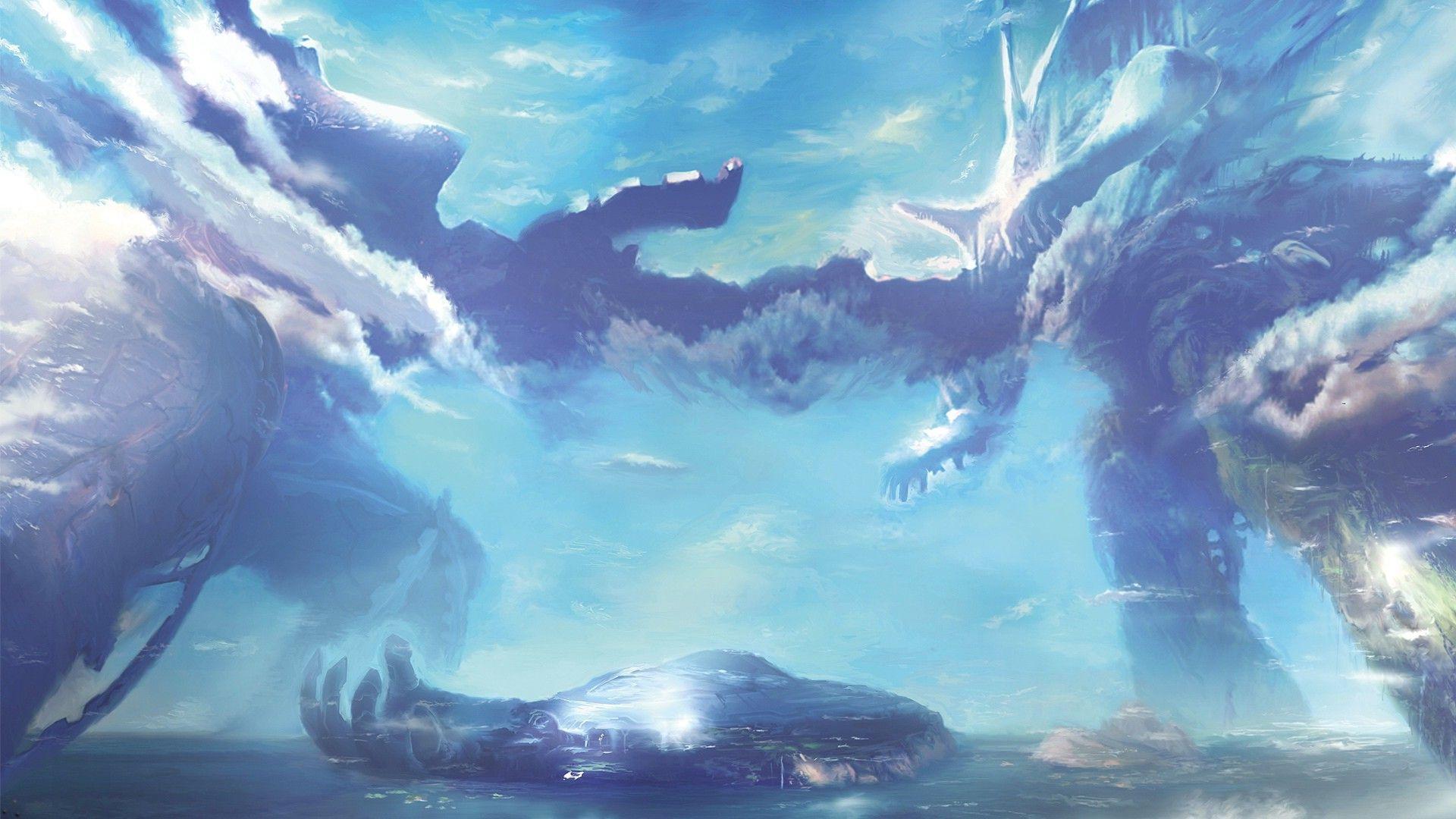 clouds, Landscape, Xenoblade Chronicles Wallpaper HD / Desktop