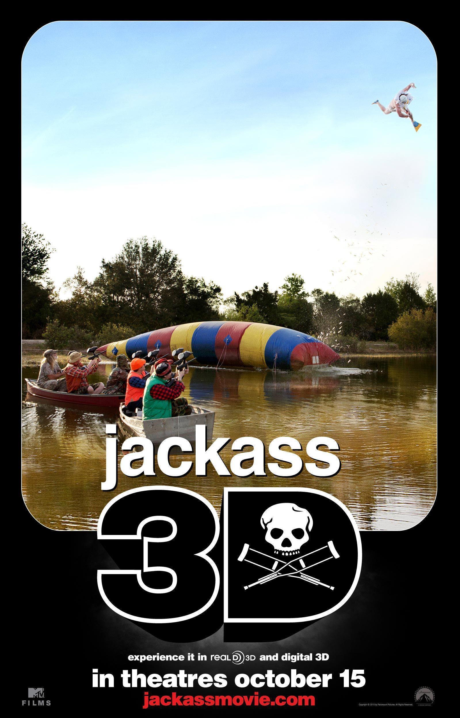 Jackass Movie 3D Paintball Stunt Desktop Wallpaper