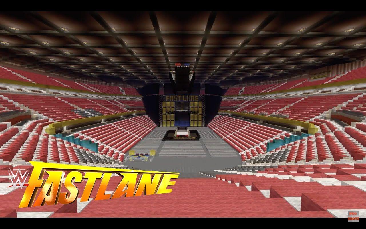 Minecraft WWE Fastlane 2016 Arena Quicken Loans Arena
