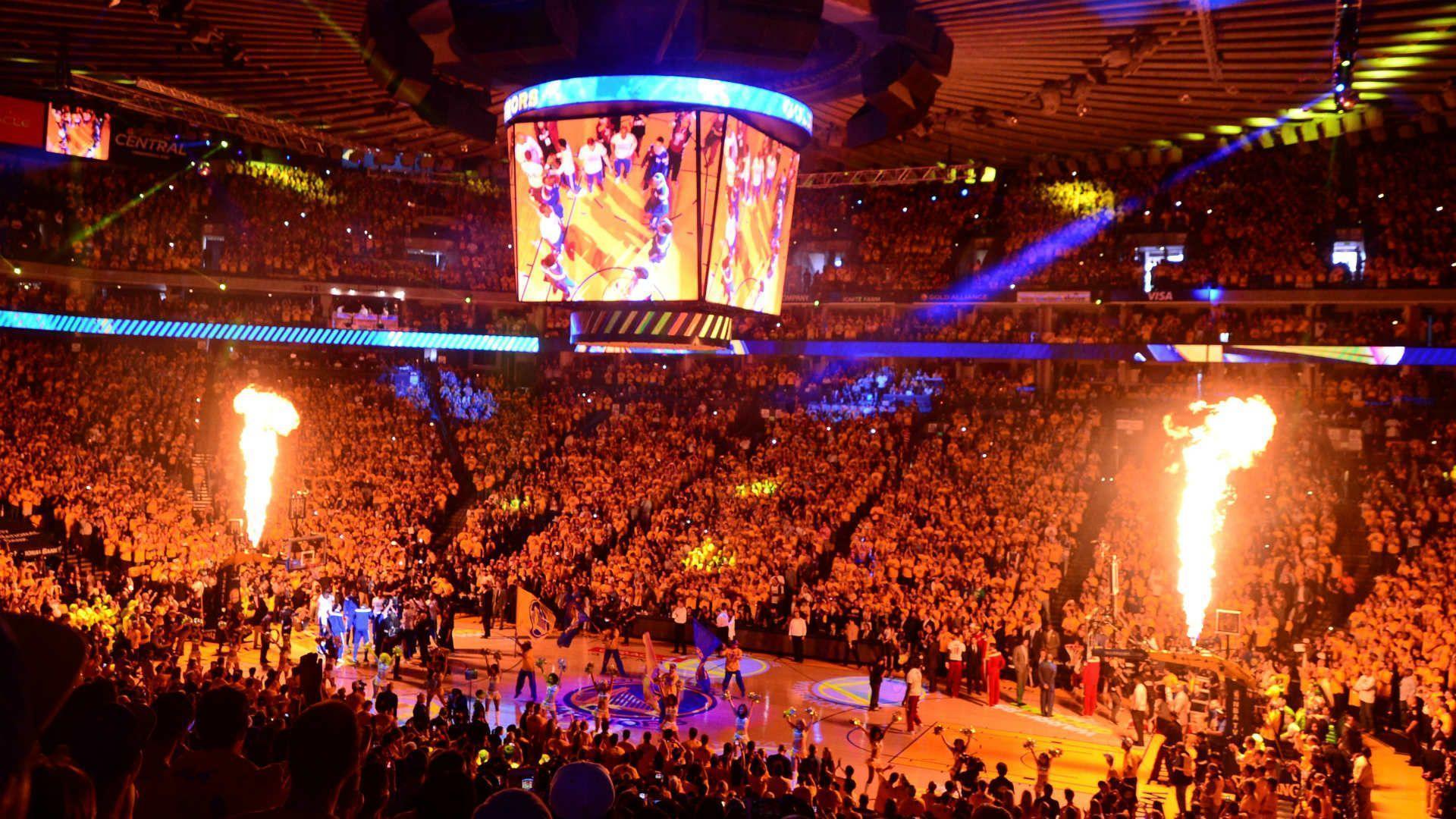 Warriors sell out Oracle Arena for Game 6 watch party. NBA