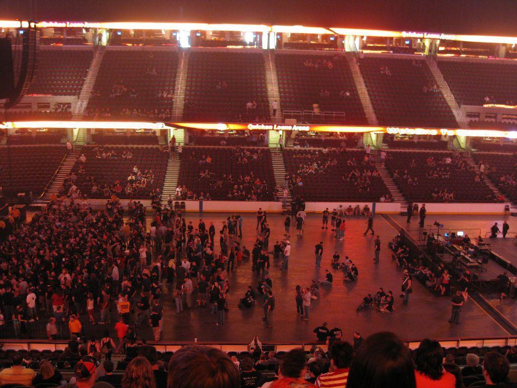 Quicken Loans Arena. Before the NIN concert. The pit filled